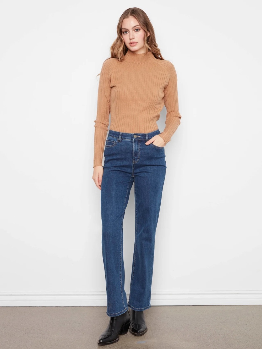 Charlotte Straight Leg Regular Rise Jeans Indigo